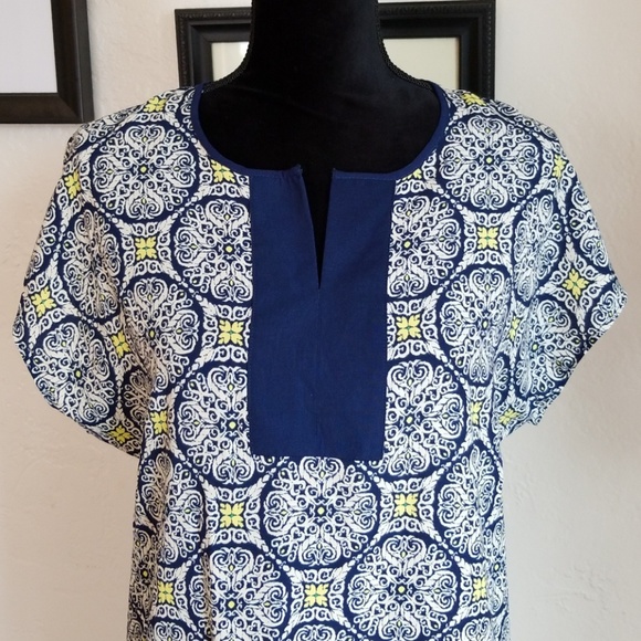 Chelsea & Theodore Dress Sz S Boho Print - Picture 2 of 7